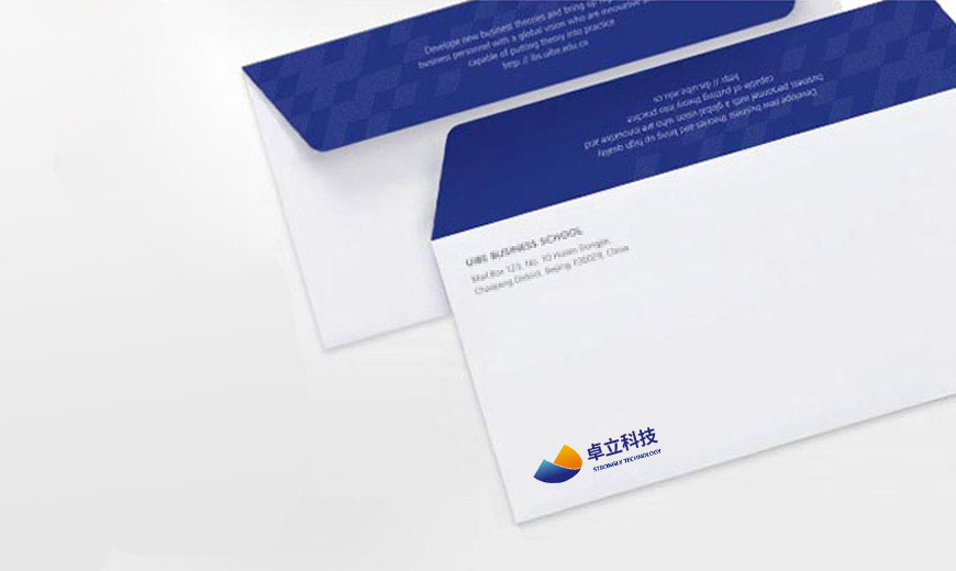 vi系統(tǒng)-美研LOGO設(shè)計(jì)公司并從視覺上改善了卓立科技辦公信封設(shè)計(jì)的質(zhì)感